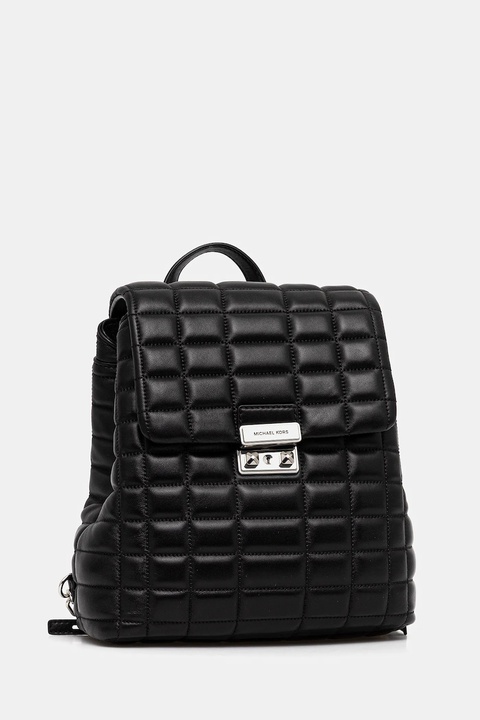 MICHAEL Michael Kors plecak skórzany damski kolor czarny mały gładki 30F5S2RB1L - zdjęcie produktu nr 2