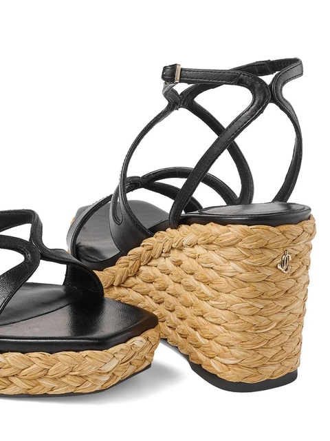 Jimmy Choo Ayla 85mm wedge sandals - Black - zdjęcie produktu nr 2