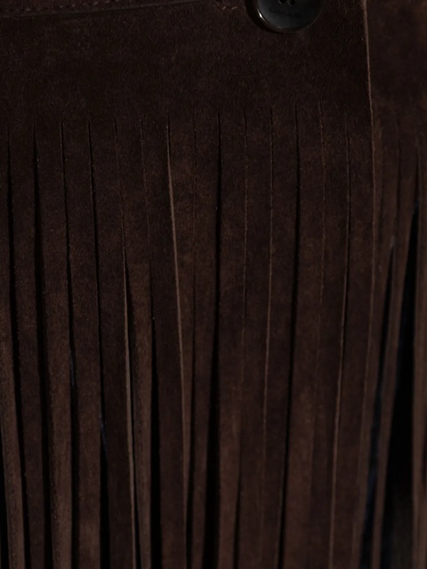 ETRO fringe-detail suede jacket - Brown - zdjęcie produktu nr 2