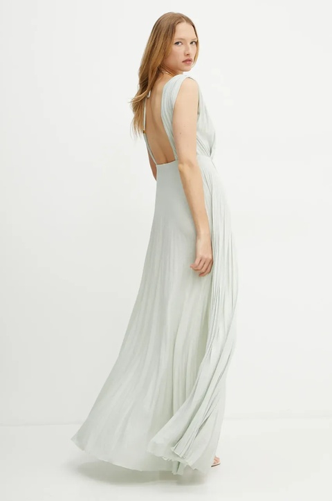 Elisabetta Franchi sukienka kolor turkusowy maxi rozkloszowana ABR2152E2 - zdjęcie produktu nr 2