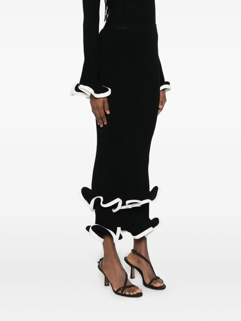 Simkhai ruffled midi skirt - Black - zdjęcie produktu nr 2