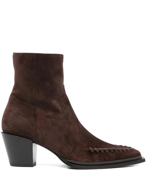Jimmy Choo 60mm Cece pointed-toe boots - Brown - zdjęcie produktu nr 1