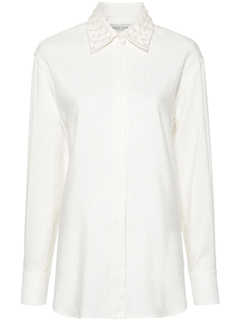 Golden Goose ribbed-effect shirt - Neutrals - zdjęcie produktu nr 1