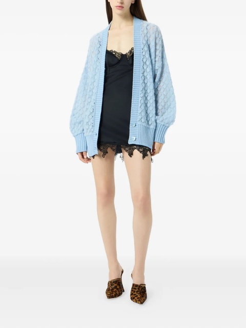 Blumarine textured button cardigan - Blue - zdjęcie produktu nr 1