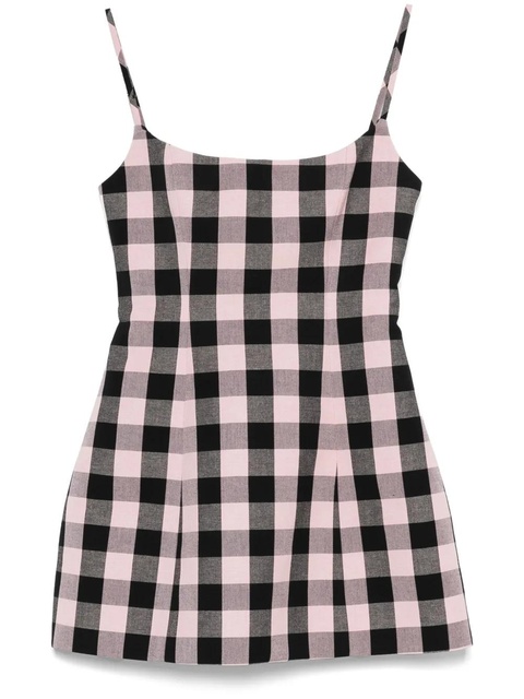 Blumarine gingham-check mini dress - Pink - zdjęcie produktu nr 1