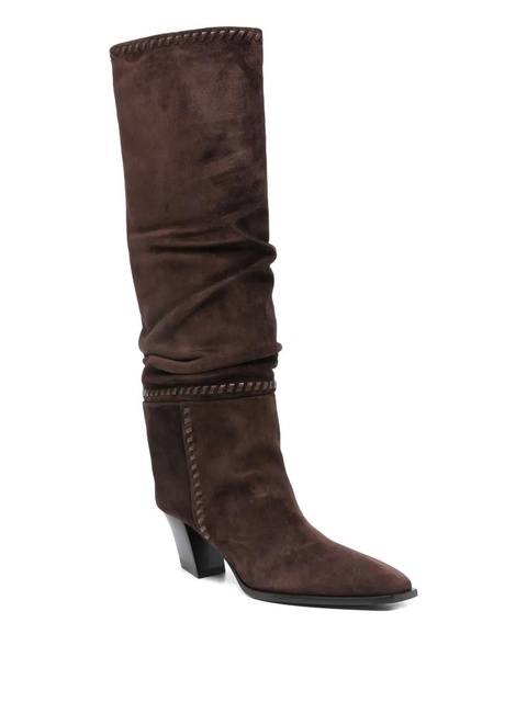Jimmy Choo 60mm Hart Stitch heeled boots - Brown - zdjęcie produktu nr 1