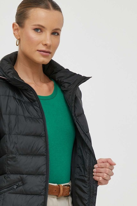 Tommy Hilfiger kurtka damska kolor czarny zimowa - zdjęcie produktu nr 2