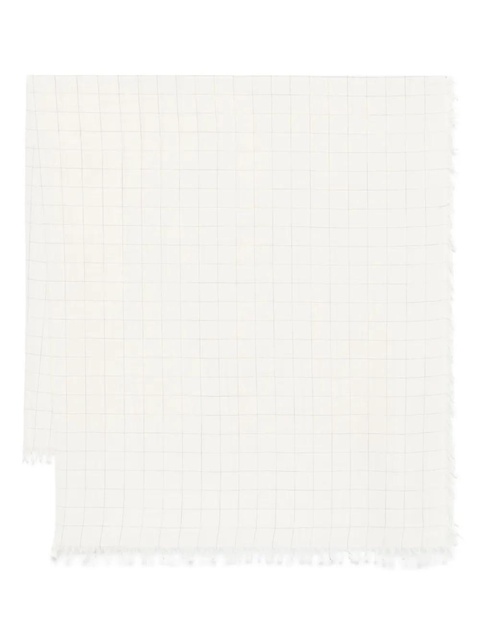 TOTEME checked scarf - White - zdjęcie produktu nr 1