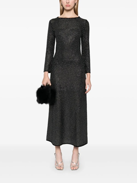Maje rhinestoned maxi dress - Black - zdjęcie produktu nr 2