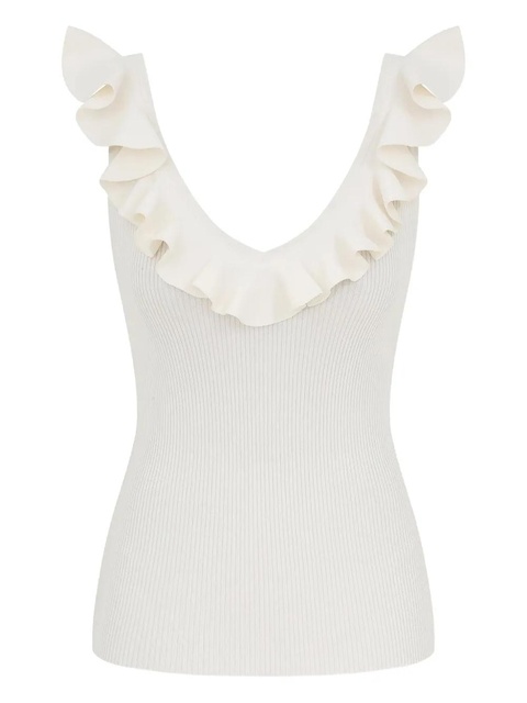 ZIMMERMANN Awaken ribbed top - White - zdjęcie produktu nr 1