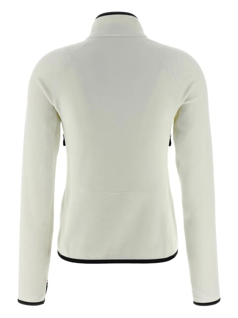 Moncler logo-patch zip fleece sweatshirt - White - zdjęcie produktu nr 2