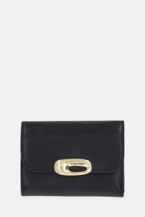 Calvin Klein portfel skórzany damski kolor czarny LV04F1116G - zdjęcie produktu nr 1