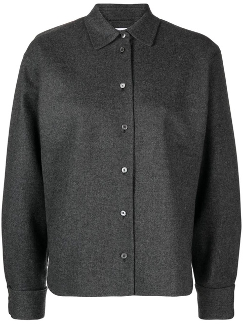 Max Mara Abadan felted-finish shirt jacket - Grey - zdjęcie produktu nr 1