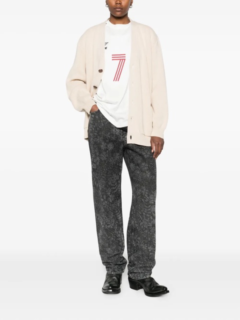 Golden Goose ribbed V-neck cardigan - Neutrals - zdjęcie produktu nr 1