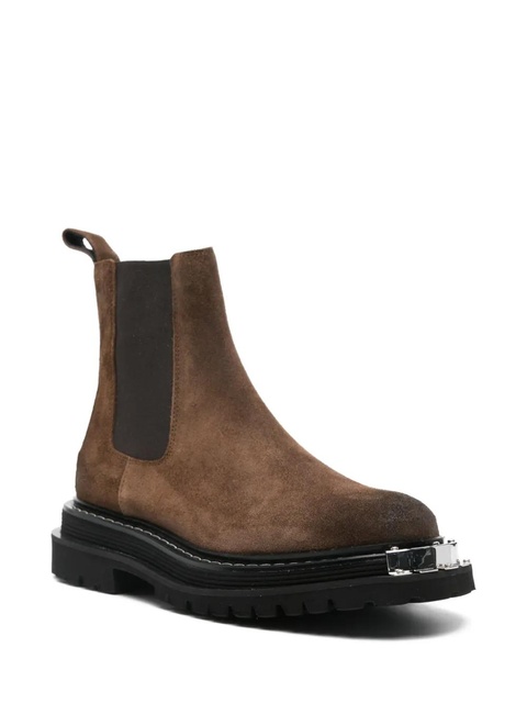 SANDRO metallic-detail chelsea boots - Brown - zdjęcie produktu nr 1