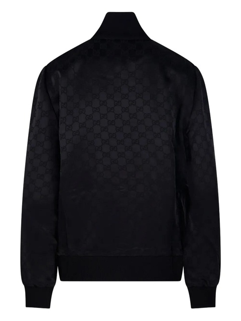 Gucci monogram-patterned zip-up sweatshirt - Black - zdjęcie produktu nr 2