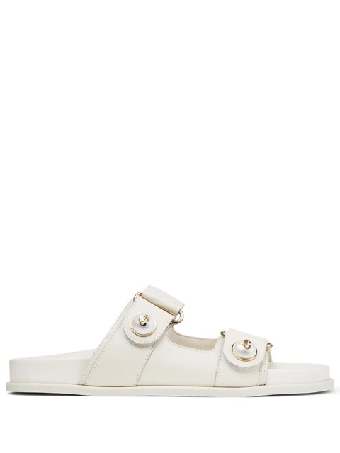 Jimmy Choo Fayence pearl-embellished sandals - White - zdjęcie produktu nr 1