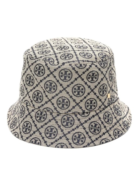 Tory Burch logo-jacquard bucket hat - Blue - zdjęcie produktu nr 1