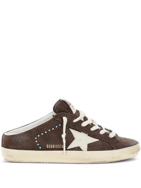 Golden Goose Super-star suede sabot sneakers - Brown - zdjęcie produktu nr 1
