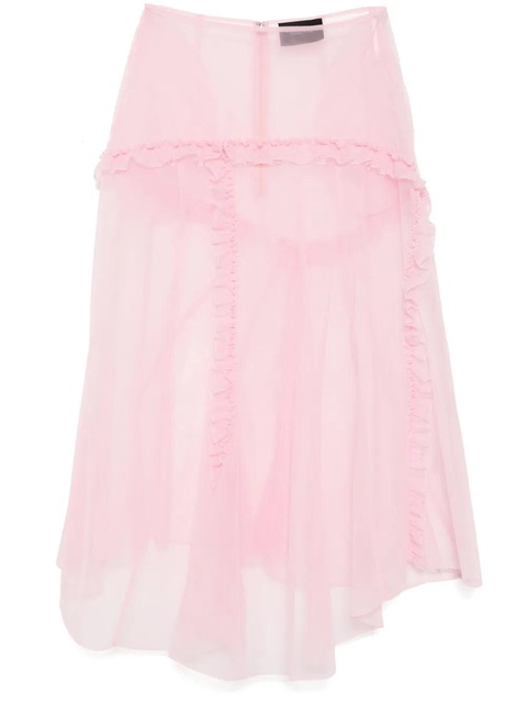 Simone Rocha ruffle-details skirt - Pink - zdjęcie produktu nr 1