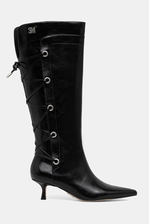 Steve Madden kozaki Ballpark damskie kolor czarny na małym obcasie 11005048 - zdjęcie produktu nr 1