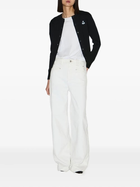 MARANT ÉTOILE Mona embroidered cardigan - Black - zdjęcie produktu nr 1