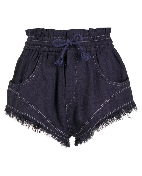 ISABEL MARANT - Granatowe spodenki z jedwabiu Talapiz - zdjęcie produktu nr 1