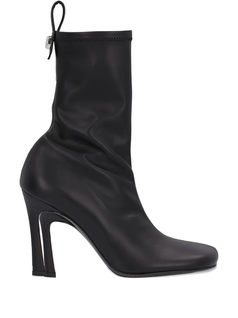 The Attico 95mm leather sock boots - Black - zdjęcie produktu nr 1