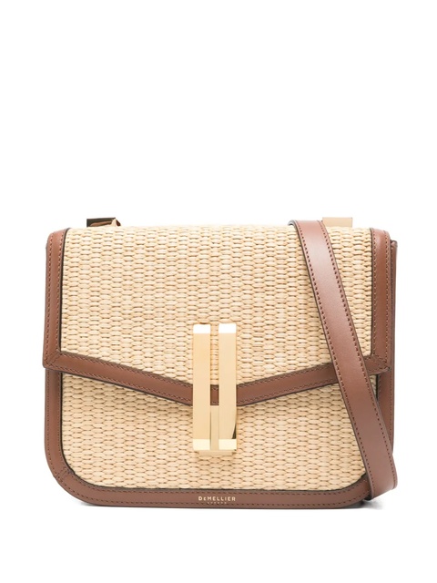 DeMellier The Vancouver woven-raffia shoulder bag - Neutrals - zdjęcie produktu nr 1