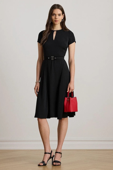 Lauren Ralph Lauren sukienka kolor czarny mini rozkloszowana 200973369 - zdjęcie produktu nr 1