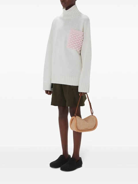 JW Anderson popcorn-patch sweater - White - zdjęcie produktu nr 2