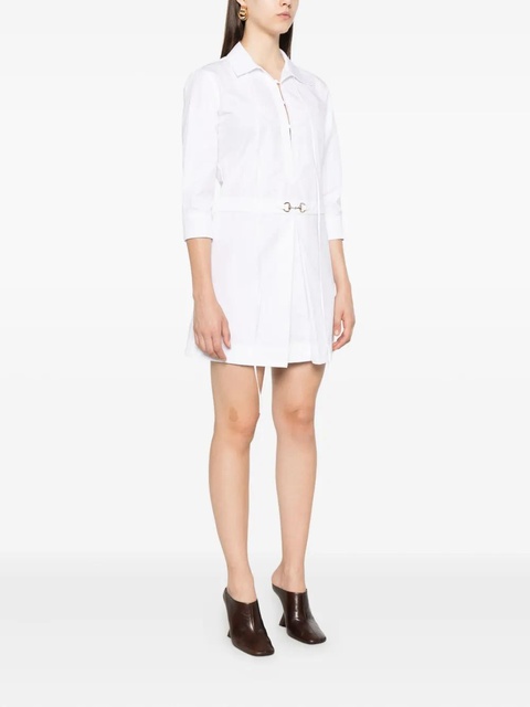 Gucci Horsebit-detail poplin dress - White - zdjęcie produktu nr 2