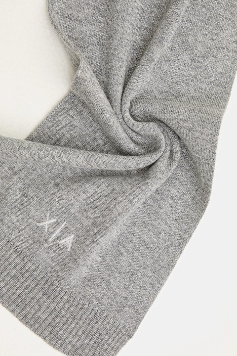 Armani Exchange szalik z dodatkiem wełny damski kolor szary XW001520 AF16181 - zdjęcie produktu nr 2