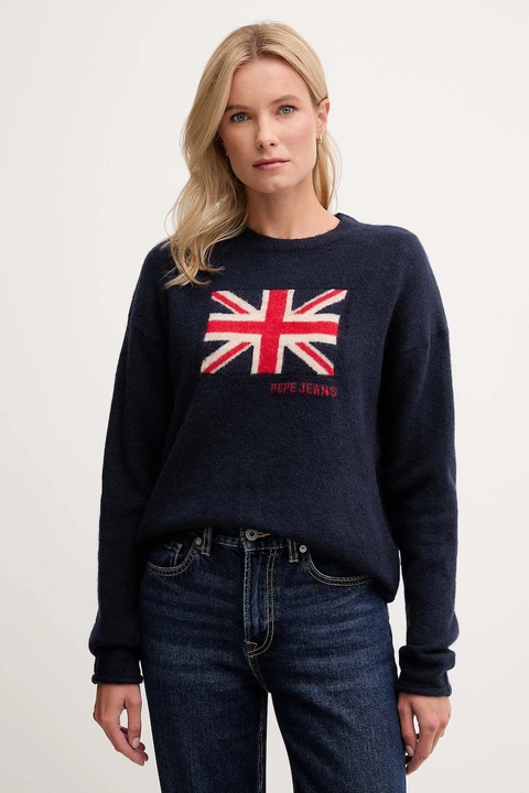 Pepe Jeans sweter damski kolor granatowy PL7000058 - zdjęcie produktu nr 2