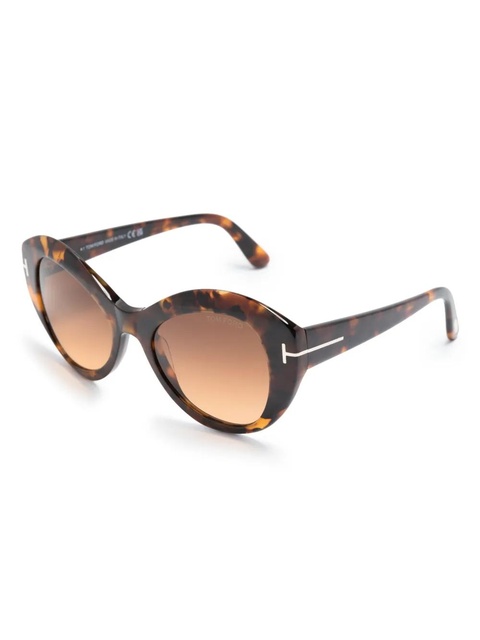 TOM FORD Eyewear Guinivere cat-eye sunglasses - Brown - zdjęcie produktu nr 2