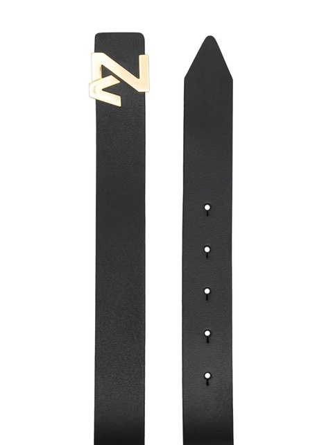 Zadig&Voltaire logo-plaque leather belt - Black - zdjęcie produktu nr 2