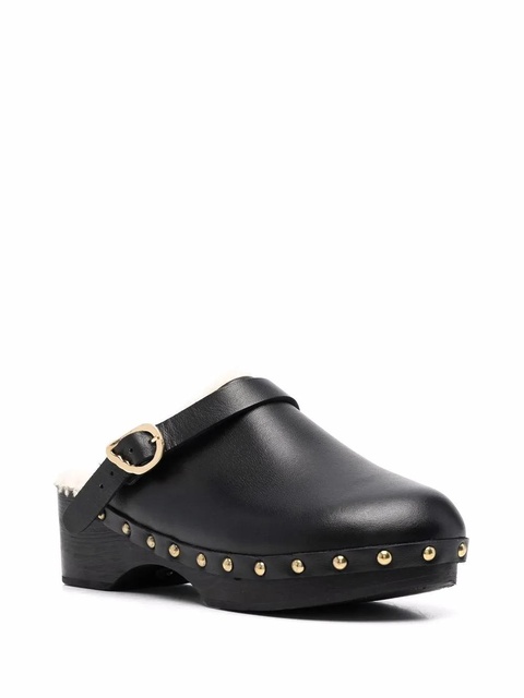 Ancient Greek Sandals closed leather clogs - Black - zdjęcie produktu nr 2