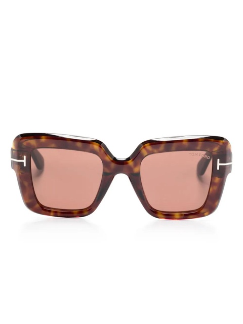 TOM FORD Eyewear square-frame sunglasses - Brown - zdjęcie produktu nr 2