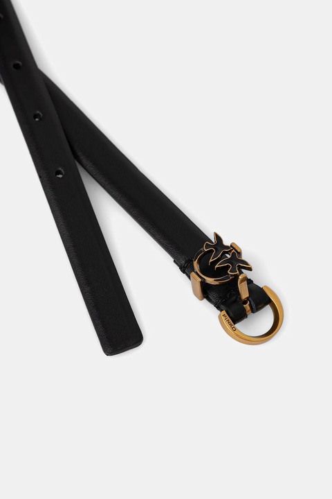 Pinko pasek skórzany damski kolor czarny 105482 A2QP - zdjęcie produktu nr 2