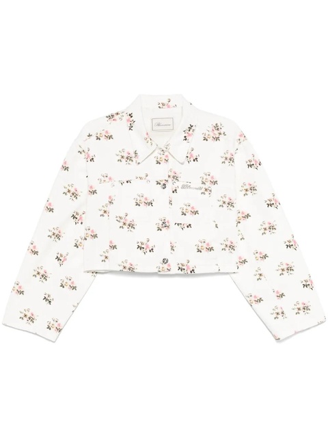 Blumarine floral-print jacket - White - zdjęcie produktu nr 1