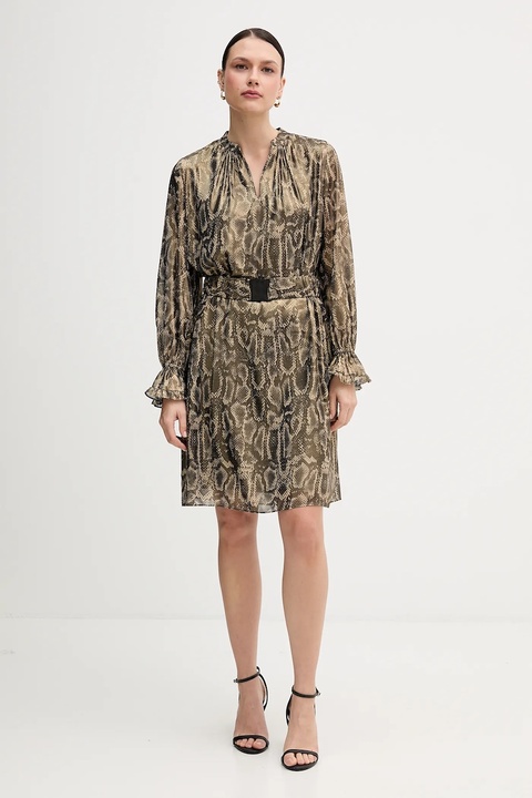 Marc Aurel sukienka kolor zielony mini prosta 6585-1010-93490 - zdjęcie produktu nr 1