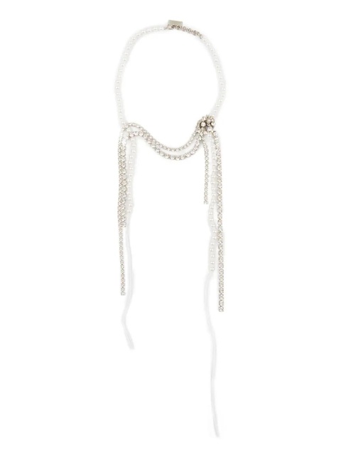 MM6 Maison Margiela crystal necklace - Silver - zdjęcie produktu nr 2
