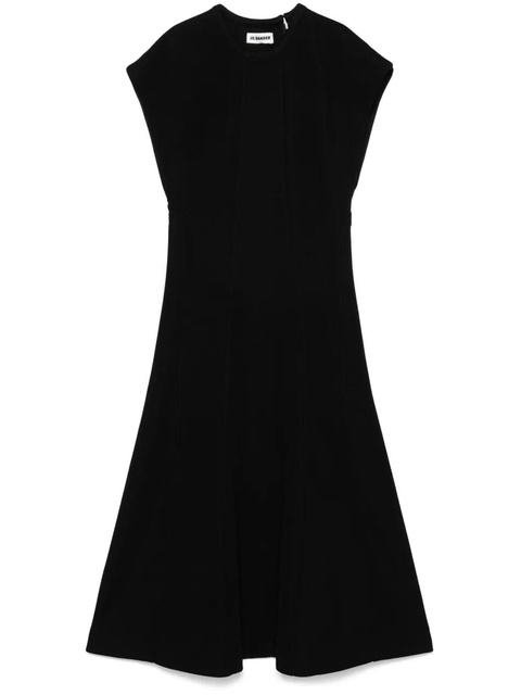 Jil Sander ribbed midi dress - Black - zdjęcie produktu nr 1
