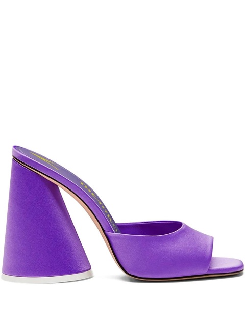 The Attico cone-heel open-toe mules - Purple - zdjęcie produktu nr 1