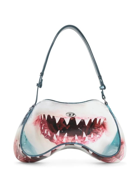 Diesel Play shark-mouth shoulder bag - Blue - zdjęcie produktu nr 1