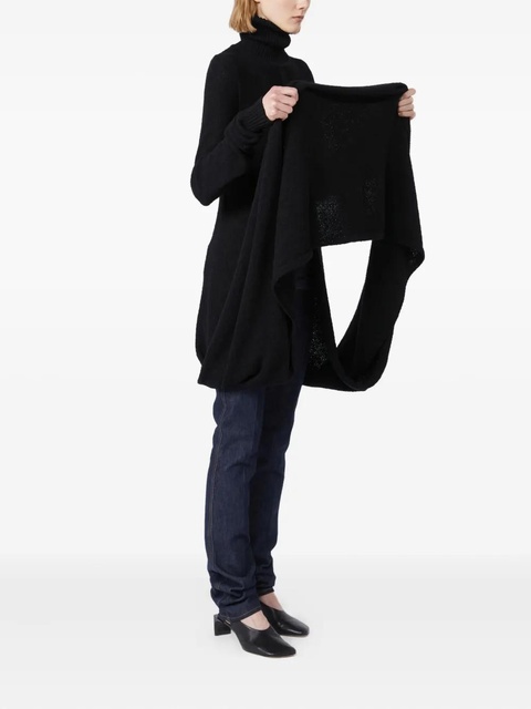 Max Mara roll-neck draped knitted top - Black - zdjęcie produktu nr 1