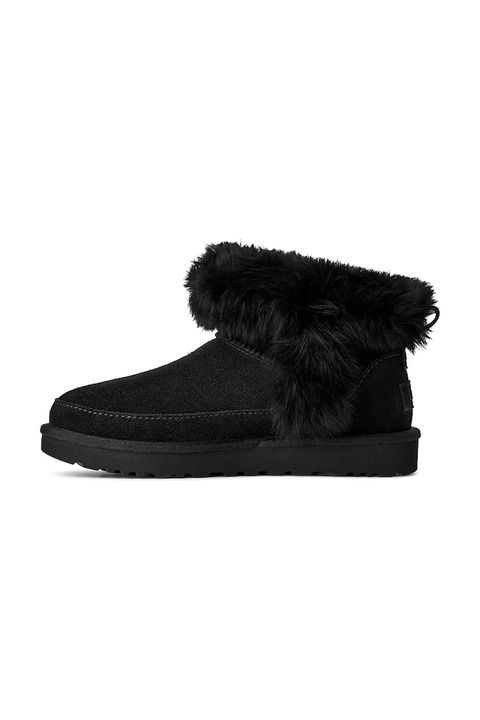 UGG śniegowce zamszowe Classic Ultra Mini Chalet kolor czarny 1173832.BLK - zdjęcie produktu nr 2