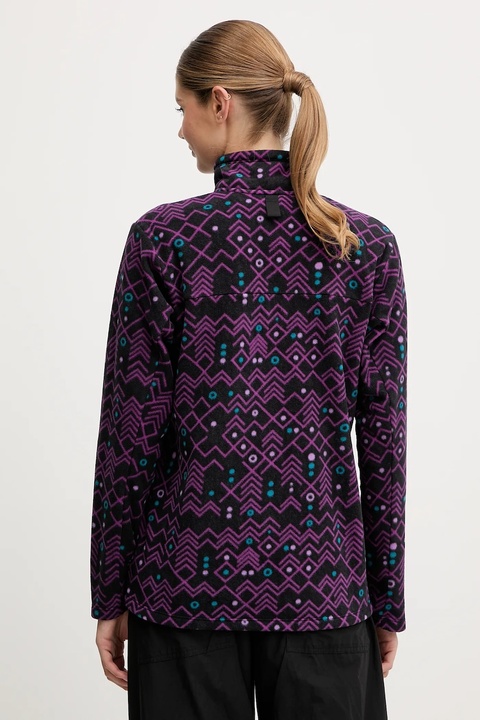 Haglöfs bluza sportowa Mora Mid kolor fioletowy wzorzysta 606557 - zdjęcie produktu nr 1