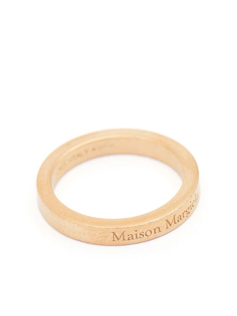Maison Margiela logo-engraved band ring - Gold - zdjęcie produktu nr 2
