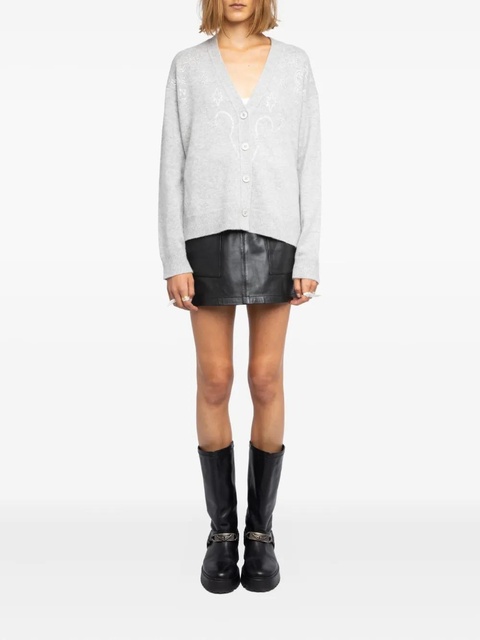Zadig&Voltaire strass Mirkaz cardigan - Grey - zdjęcie produktu nr 1